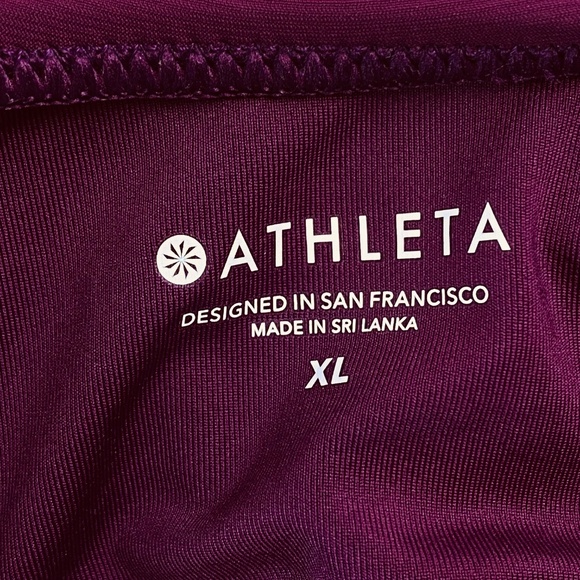 ATHLETA Shirred One Piece in Velvet Plum Size XL - NWT - Picture 4 of 9